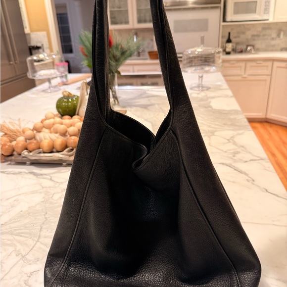 Auxiliary Black Leather Handbag - Picture 5 of 13